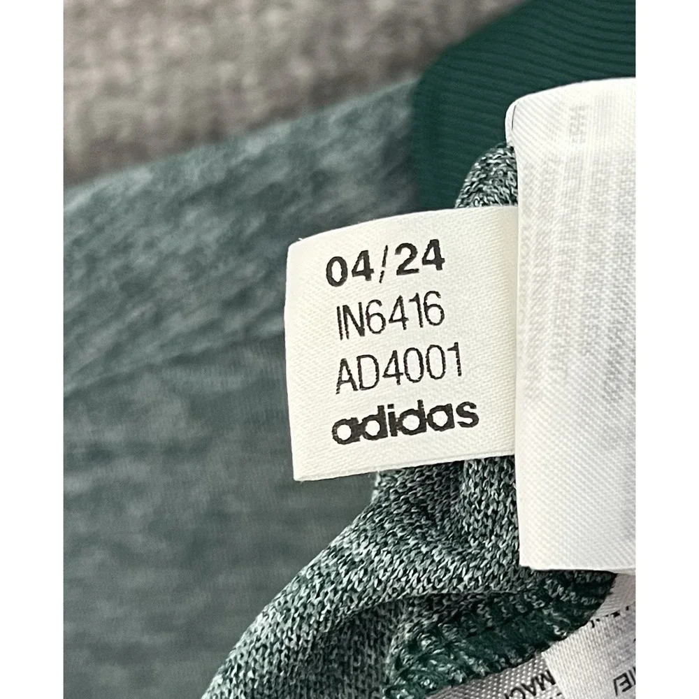 Adidas Adi Performance Heathered Polo Shirt Mens Size 2XL Green Short Sleeve